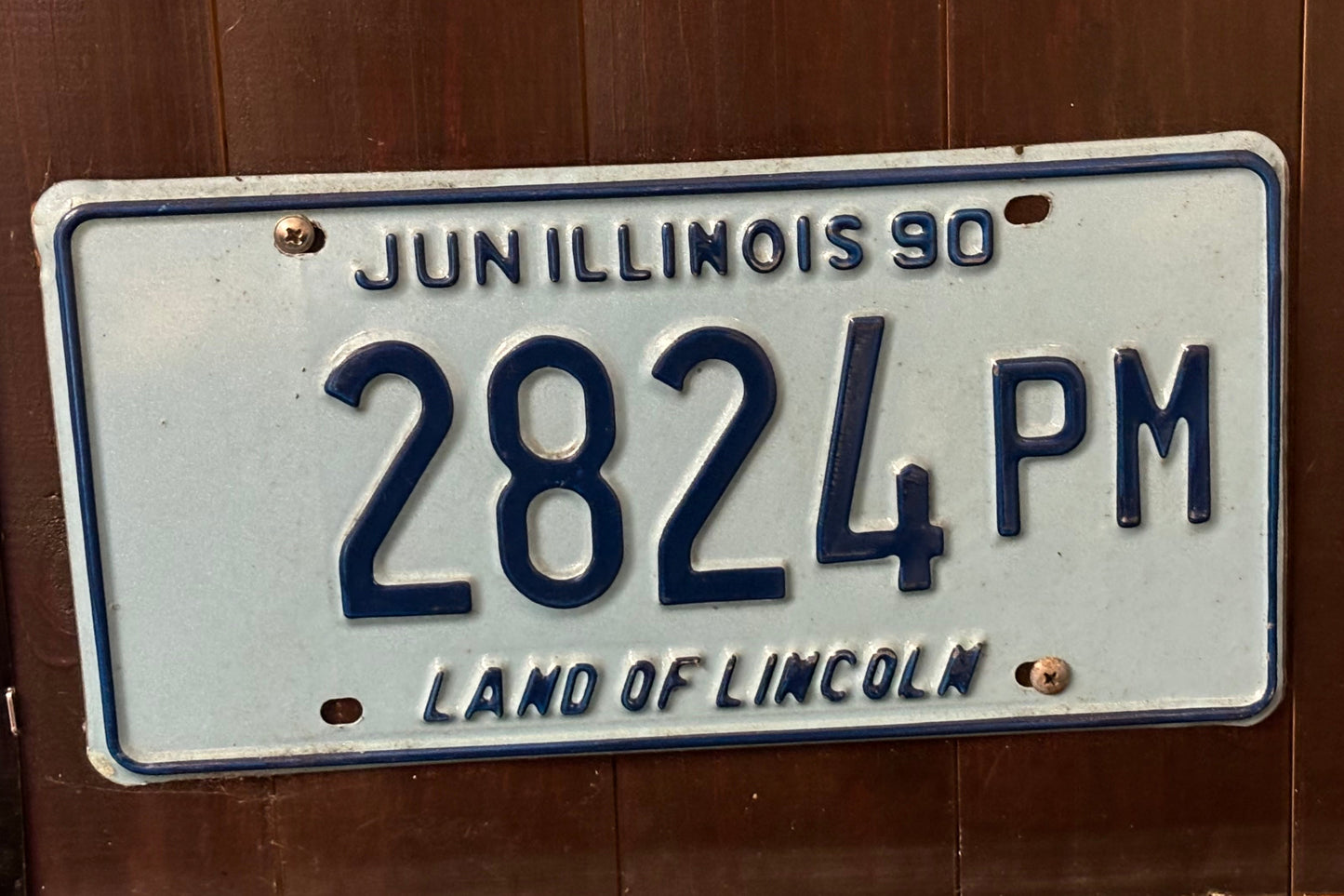 2824 PM Illinois License Plate
