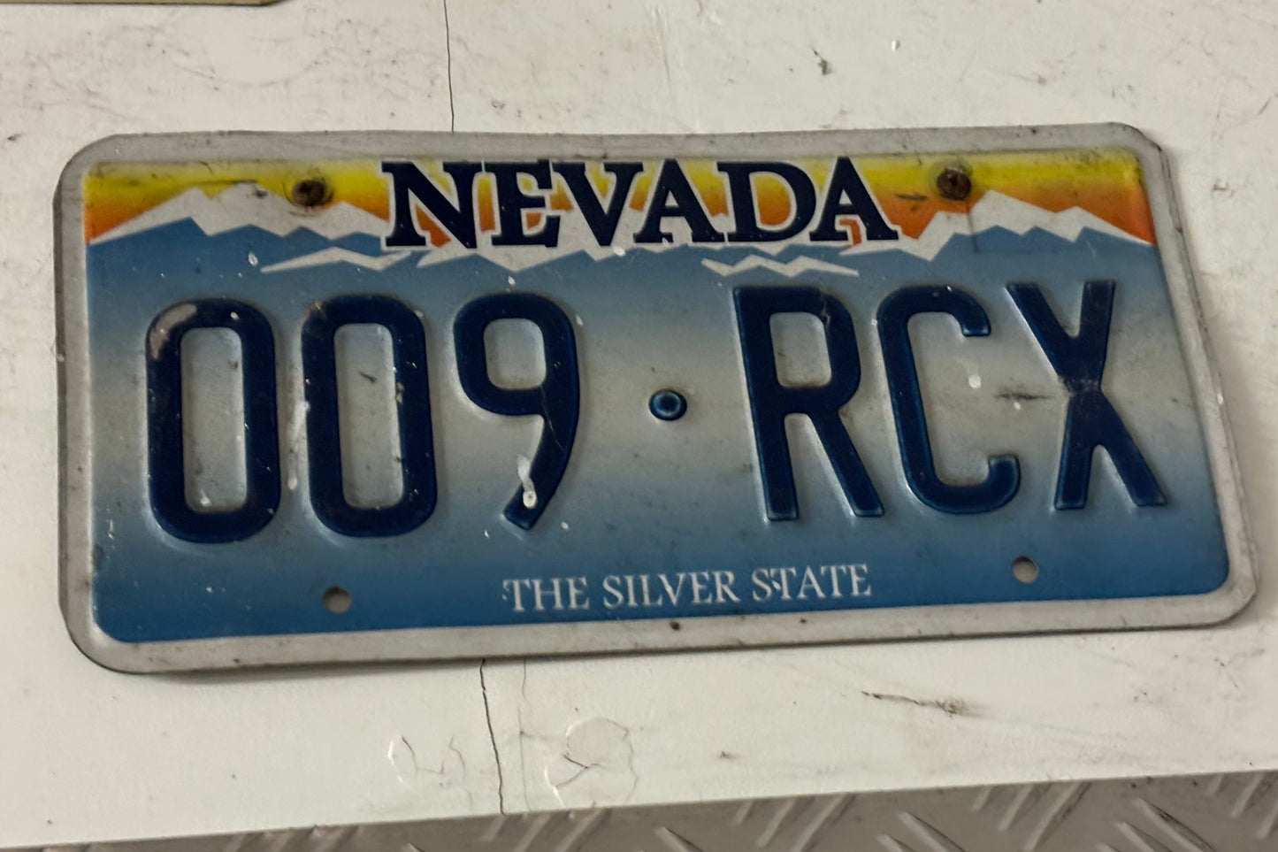 009 RCX Nevada License Plate