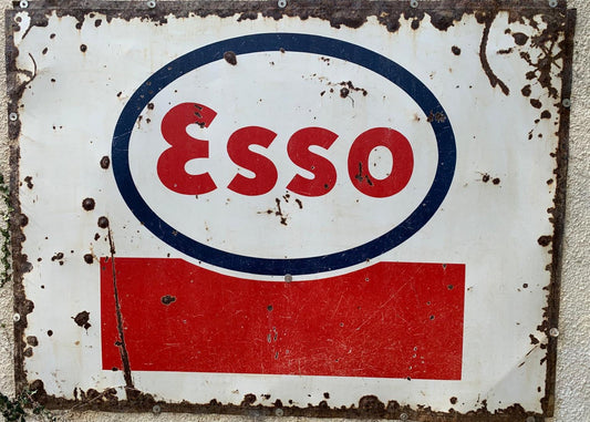 Esso Fuel Sign Vintage 1980