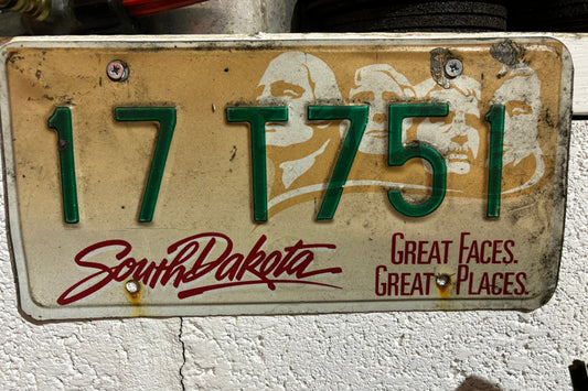 17 T751 South Dakota License Plate