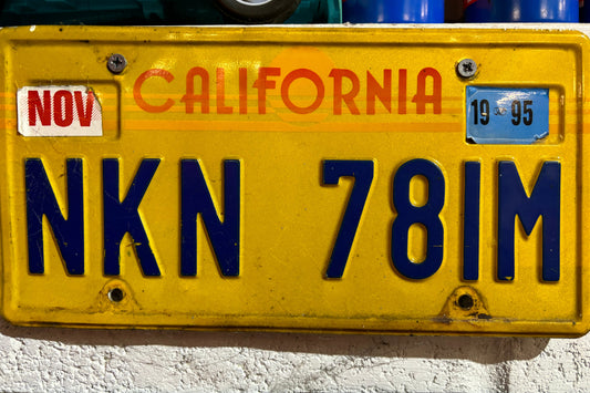 NKN 781M California Licence Plate