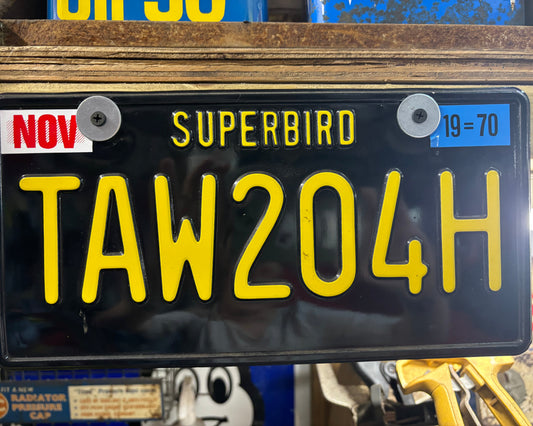 TAW 204H Superbird License Plates