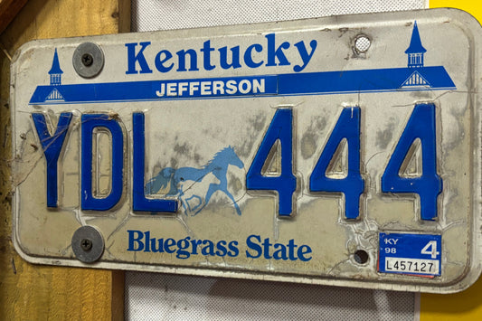 YDL 444 Kentucky License Plate