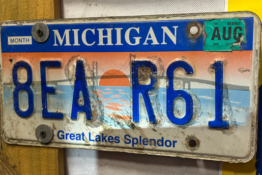 8EA R61 Michigan License Plate