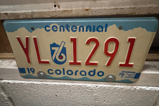 YL 1291 Colorado License Plate