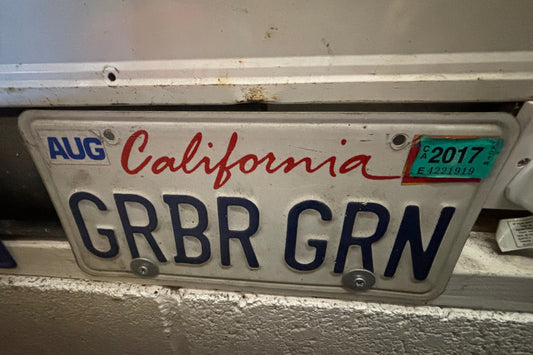 GRBR GRN Mustang License Plate