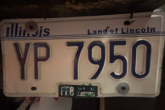 YP 7950 Illinois License Plate
