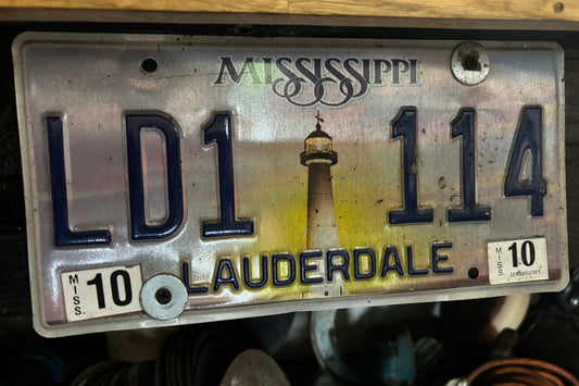 LD1 114 Mississippi License Plate