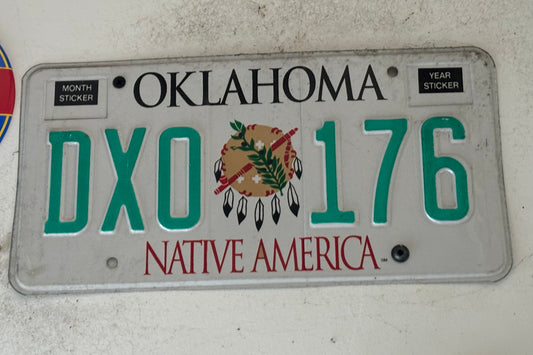 DXO 176 Oklahoma License Plate