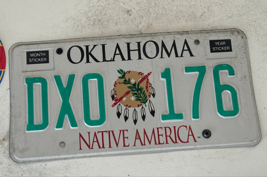 DXO 176 Oklahoma License Plate