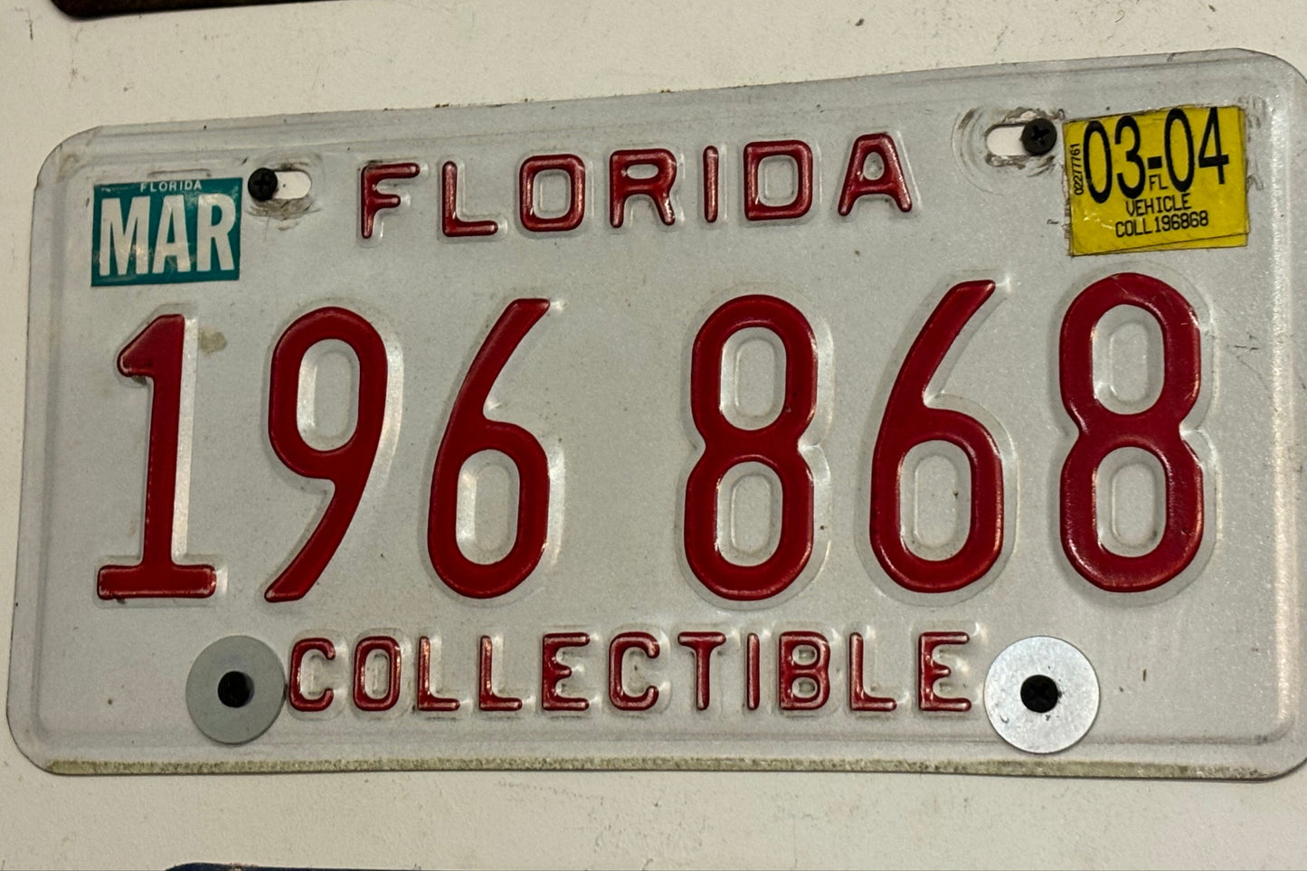 196 868 Florida License Plates