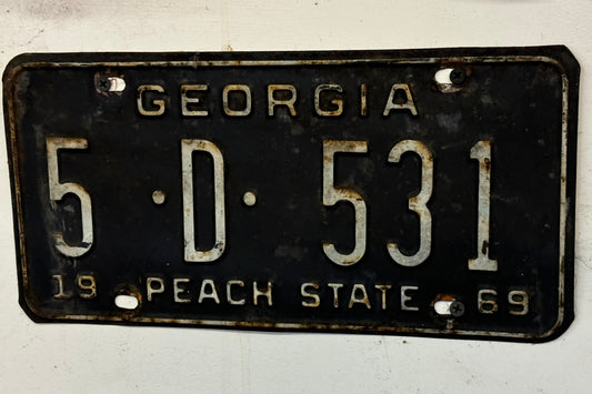 5 D 531 Georgia License Plate